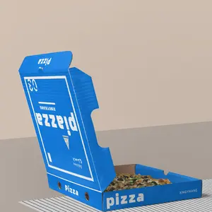 Caixa de pizza de tamanho diferente personalizado, caixa cordada de tamanhos diferentes