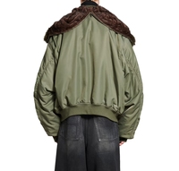 Blouson bombardier à capuche de même style de grandes marques manteau Parker personnalisable au design de luxe