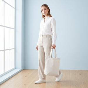 Bolsas de Tela Personalizadas al por Mayor, Bolsas de Compras de Lona de Algodón con Logotipo Personalizado, Bolsas de Tela en Blanco para Sublimación - Product Image 2