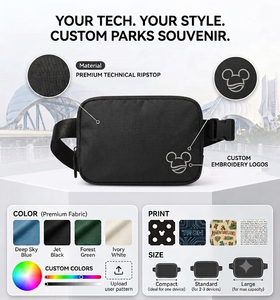 Individuell Bedruckte Logo-Mode Polyester-Nylon Wasserdichte Damen-Laufgürteltasche Reise-Sport-Herren-Hüfttasche Lustige Tasche Umhängetasche - Product Image 4