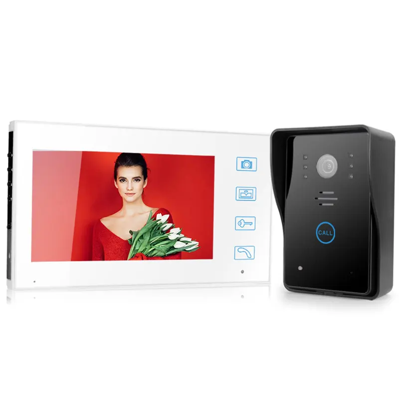 2.4 Gam video không dây intercom chuông cửa 7inch Video intercom Night Vision không thấm nước hệ thống nhà intercom video cửa điện thoại