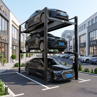 Système de stationnement intelligent avec poteaux de stationnement flexibles, optimisation de l'espace, empileurs triples et quadruples