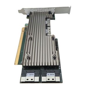 Nouveau stock – Carte contrôleur de stockage/adaptateur de commutateur NVMe BROADCOM PEX9749 PCIe 3.0 X16 1610-8P pour Lenovo ThinkSystem - Product Image 4