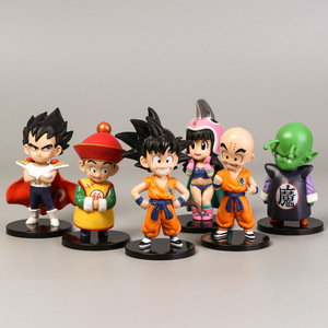 Ensemble de 6 figurines d'action en PVC DBZ <span class=keywords><strong>Goku</strong></span> Gohan Vegeta Piccolo <span class=keywords><strong>Chichi</strong></span>, modèles d'anime à collectionner, jouets pour les fans, cadeau pour les enfants - Product Image 1