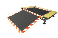 Nouvelle rampe électrique coulissante en aluminium Tengyun PR3B manuelle-automatique pour l'aménagement/la mise à niveau des autobus urbains (pour personnes à mobilité réduite)