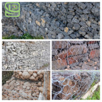 Gabion matelassé en treillis métallique hexagonal 2x1x1, panier de rivière