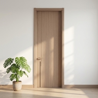 Portes intérieures minimalistes en MDF finies en gros pour projets de construction résidentielle (cuisines et villas)