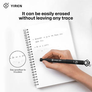 YIREN - Juego de Bolígrafos Magnéticos con Diseño de Pata de Gato, Bolígrafo de Plástico Borrable, Regalo Novedoso en 3D para Estudiantes y Niños (Negro/Blanco) - Product Image 4