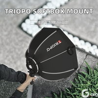 Triopo Portable Bowens Mount pour Softbox Octogone Umbrella 55cm 65cm 90cm Extérieur pour Softbox pour Godox Jinbei Photo Studio