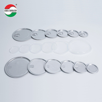 Boîte en plastique transparente en PET avec couvercle en aluminium, étanche et de qualité alimentaire sans BPA, pour le stockage de collations, de bonbons et de conserves