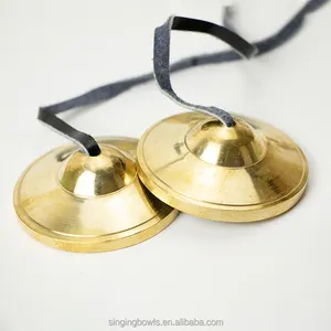 Tingsha Cymbals Tibetan Lucky cymbal bells Embossed Meditation Yoga Bell Chimes With Case
