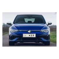 Accessoires automobiles de haute qualité pour VW Golf 8 vers R Line, comprenant un ensemble pare-chocs avant et arrière avec calandre, jupes latérales et diffuseur arrière