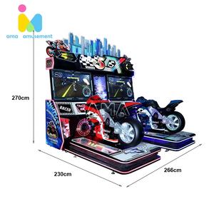 Machine de course à jetons AMA pour adultes <span class=keywords><strong>2</strong></span> joueurs Simulateur de conduite Machine de jeu d'arcade de moto Moto Vidéo Kiddie Ride - Product Image 3