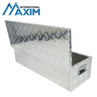 Boîte à outils verrouillable en aluminium de camion de remorque stockage de casier de coffre 28x12.5x12