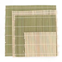 Tapis à sushi rectangulaire grand format en bambou écologique, fait main au Japon, en Corée et en Chine, pour la maison et les restaurants