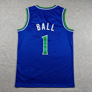 (Neuerscheinung) Beste Qualität Genäht Anpassbar # 1 BALL # 3 McDANIELS # 5 EDWARDS Basketball-Trikot - Product Image 4