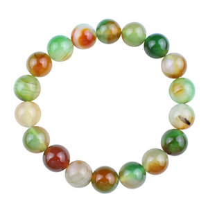 Peacock Agate <b>Bracelet</b> 8x12mm <b>Ball</b> Shape Unisex Jewelry Gift For Couple And Best Friends - Product Image 5