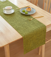 Nappe unie imprimée, technique tissée, chemin de table pour la maison, l'art du thé et le café, longue nappe de table pour la décoration des fêtes, couvre-lit