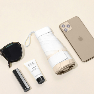 Nhà Máy Tùy Chỉnh Logo <span class=keywords><strong>Gradient</strong></span> Màu Túi Viên Nang Ô Dual-Sử Dụng Kinh Doanh Ô Dù Xách Tay Mini 5 Gấp UV Ô - Product Image 5