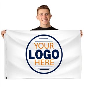 Drapeaux publicitaires d'extérieur pour la cour, bannières 90*150cm, sublimation RTS, drapeau personnalisé vierge - Product Image 3