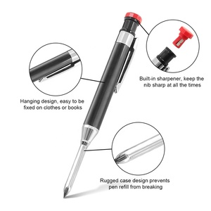 Crayon de menuisier mécanique en métal de 2.8MM pour charpentier Scriber Woodworking Architect - Product Image 3