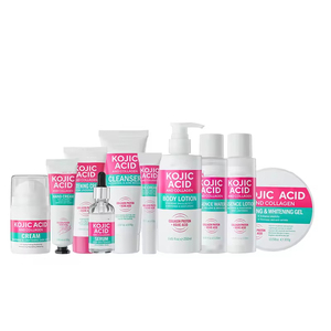 OEM/ODM ขายส่งชุดผลิตภัณฑ์ดูแลผิวคอลลาเจนผสมโคจิก แอซิด สูตรบำรุงผิวชุ่มชื้นล้ำลึกเพื่อผิวเนียนนุ่ม - Product Image 1