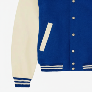 Manufacturer High Quality Embroidery <b>Leather</b> Custom Logo <b>Long</b> Sleeves Letterman Varsity <b>Jackets</b> for Men Varsity - Product Image 1