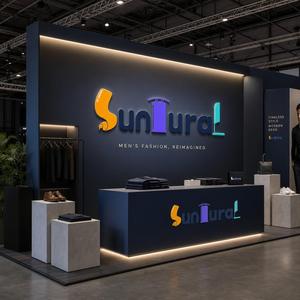 ระบบจัดแสดงเสื้อผ้าผู้ชายแบบโมดูลาร์ |   ผนังสล็อตวอลล์และเคาน์เตอร์ |   บูธแสดงสินค้าอเนกประสงค์สำหรับเสื้อผ้า - Product Image 4