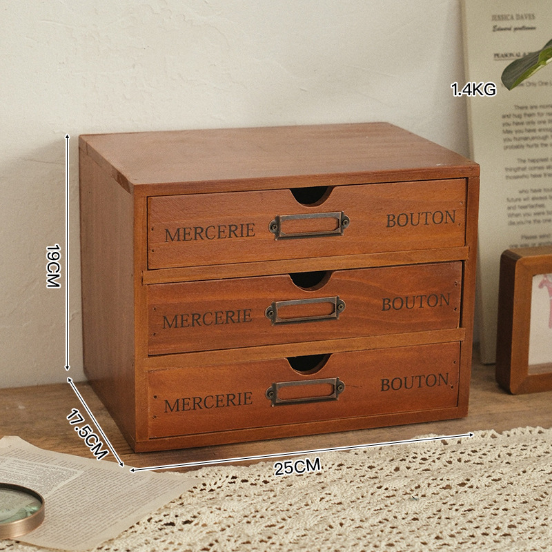 Meuble français vintage à trois niveaux