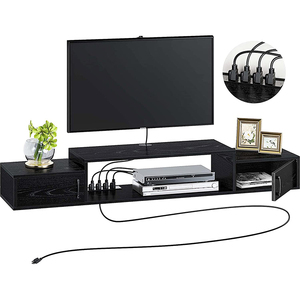 Modernes Wohnzimmer <span class=keywords><strong>TV</strong></span>-Schrank Holz Tischst änder Black Panel Möbel für Schlafzimmer Krankenhaus Lager Anwendung - Product Image 1