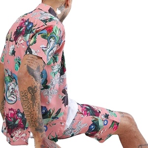 ชุดวอร์มขาสั้นสำหรับผู้ชาย,ชุดเสื้อและกางเกงขาสั้นพิมพ์ลายปี2022 - Product Image 5