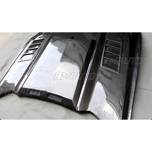 Couverture de moteur de voiture aspect fibre de carbone véritable pour Ford Mustang 2015-2017, kit carrosserie, accessoires de voiture, pièce de modification - Product Image 4
