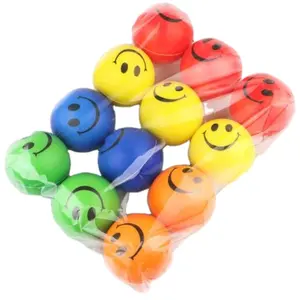 Foam Stress Ball Promotion PU Foam Custom Smile Print Expand Stress Ball