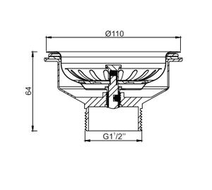 Mutfak Lavabo Süzgeci SUS304 Paslanmaz Çelik Sepet Süzgeç, Drenaj Montajlı, Böcek Önleyici, Koku Giderici, Kolay Temizlenir, OEM - Product Image 6