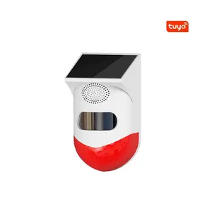 Huisbeveiliging Alarm Anti Dief Tuya Wifi Outdoor Bewegingsmelder Zonne-Energie Waterdichte Ip65 Pet Immuun Bewegingssensor Alarm