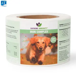 Customised Logo Sticker Pet Label Small Stickers Logo Roll
