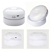 Lampu Malam LED Sensor Gerak Tubuh Manusia 360 Derajat, Baterai Isi Ulang, Pemasangan Magnetik, untuk Kamar Tidur, Kepala Tempat Tidur, Lemari