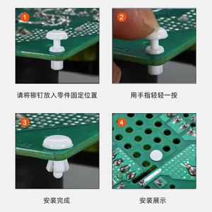 Rubber Stopper Silicone Rubber EPDM NBR NR Press Type R-Type <strong>Rivet</strong> Quick Snap Cross <strong>Nut</strong> Buckle PC Plate Fixing Crystal Clear - Product Image 6