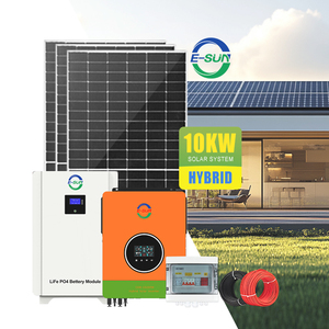 Système <span class=keywords><strong>solaire</strong></span> hybride E-SUN 6,2 kW 10,2 kW, kit complet 10 kWh <span class=keywords><strong>avec</strong></span> panneaux solaires <span class=keywords><strong>pour</strong></span> le stockage d'énergie, <span class=keywords><strong>pour</strong></span> la <span class=keywords><strong>maison</strong></span> et le commerce - Product Image 1