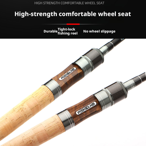 Canne à pêche coulissante en carbone 5,6 mm à action rapide avec poignée en liège, longueur 2,1-2,4 m, grandes anneaux de guidage, modèle Luya - Product Image 5