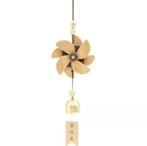 Новая креативная китайская ветряная мельница, ветряные колокольчики, ручной работы, материал для рукоделия, деревянные игрушки для деревообработки