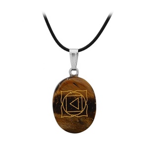 Wholesale Reiki <strong>Engraved</strong> Symbols Holistic Balancing Polished Palm <strong>Stones</strong> 7 <strong>Chakra</strong> Set - Product Image 6