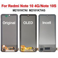 Ersatzteil Touchscreen OLED TFT Original Note 10S mit Rahmen Note 10 4G LCD-Display für Xiaomi Redmi M2101K7A M2101K7AG