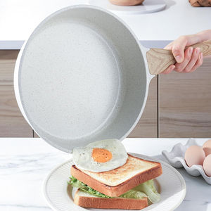 High Quality Ceramic Nonstick Glass Cover Cookware 4-5L Capacity Gas & Induction Die Cast Aluminium Frying <b>Pan</b> - Product Image 3