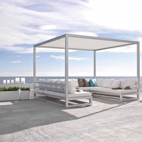 Canapé-lit de grande qualité pour l'extérieur, pergola de luxe, gazebo de loisirs, coussin imperméable