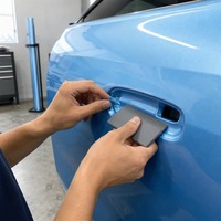 Film de protection PPF métallisé bleu noble, personnalisable avec logo, résistant aux UV, brillant, pour voitures de luxe – Vente en gros