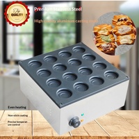 Nouvelle machine commerciale électrique à 16 trous pour gâteaux aux haricots rouges et burgers aux œufs, avec revêtement antiadhésif et texture moelleuse, idéale pour la vente ambulante