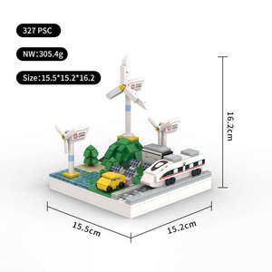 ชุดสร้างบล็อกพลังงานสีเขียวกังหันลมขนาดเล็กแบบแฟชั่นตามสั่ง - Product Image 4