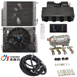 Tout nouveau climatiseur de voiture 12V bon dormeur Underdash camion électrique AC Kit <span class=keywords><strong>évaporateur</strong></span> avec compresseur AC 10000 BTU Max - Product Image 4