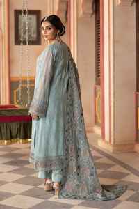 Costumes de luxe en mousseline de soie brodée pour femmes, Salwar Kameez avec dupatta – Robe de soirée de créateur - Product Image 4